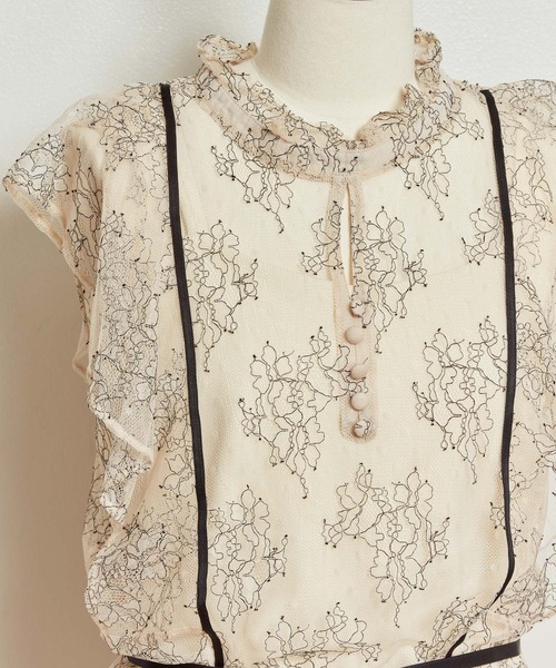 NOELA（ノエラ）の「インナーセットレースチュニック（シャツ/ブラウス・レディース・オフホワイト/オレンジ・FREE）」の14枚目の写真