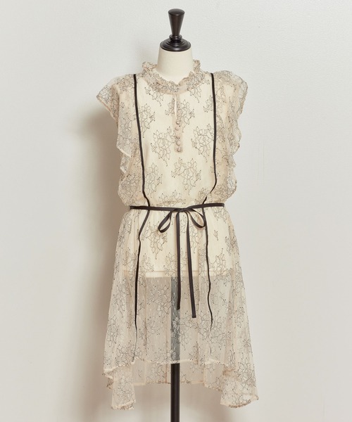 NOELA（ノエラ）の「インナーセットレースチュニック（シャツ/ブラウス・レディース・オフホワイト/オレンジ・FREE）」の18枚目の写真