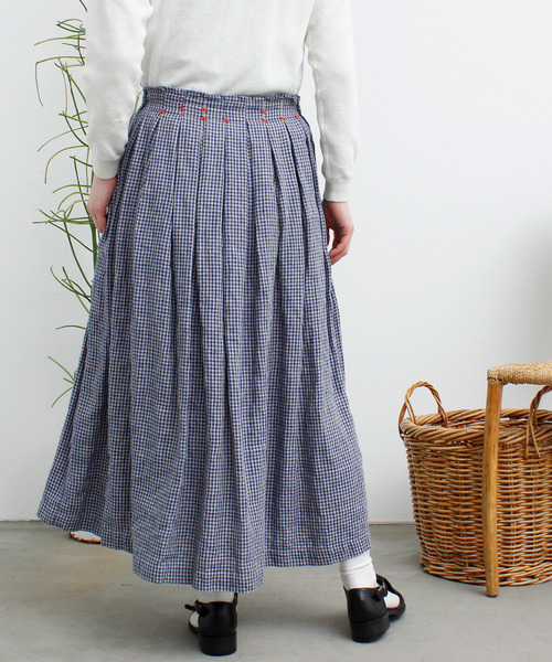 ☆新品☆l'atelier du savon花刺繍スカート 30%OFF】l'atelier du savon アトリエドゥサボン 水辺に咲いた