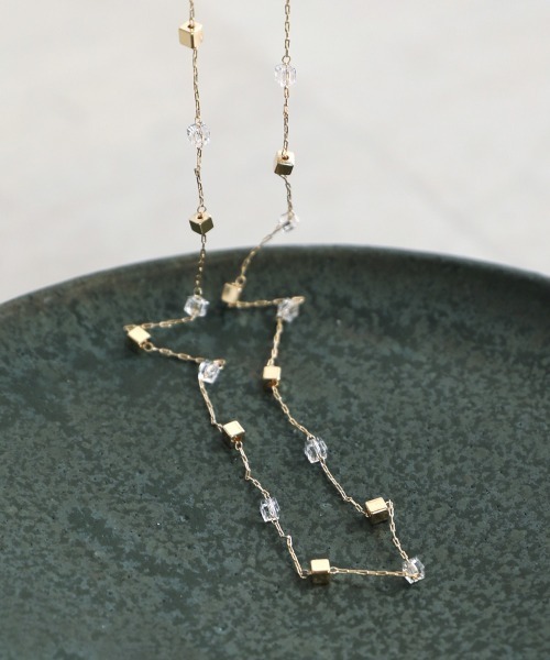 Bou Jeloud（ブージュルード）の「スクエアコンビネックレス（ネックレス・レディース・クリア/ブラック・ONE SIZE）」の9枚目の写真