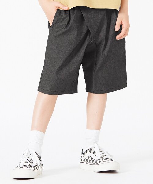 BREEZE（ブリーズ）の「もっとストレッチライトハーフパンツ 5分丈（その他パンツ・キッズ・ベージュ/パープル/チャコール・140/150/90/100/130/110/120）」の2枚目の写真