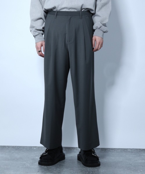 HARE(ハレ)の「TWワイドパンツ(HARE)(スラックス・メンズ・ブラック/ライトグレー/ダークグレー・SMALL/MEDIUM)」の3枚目の写真