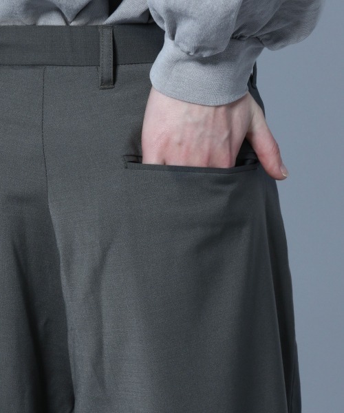 HARE(ハレ)の「TWワイドパンツ(HARE)(スラックス・メンズ・ブラック/ライトグレー/ダークグレー・SMALL/MEDIUM)」の10枚目の写真