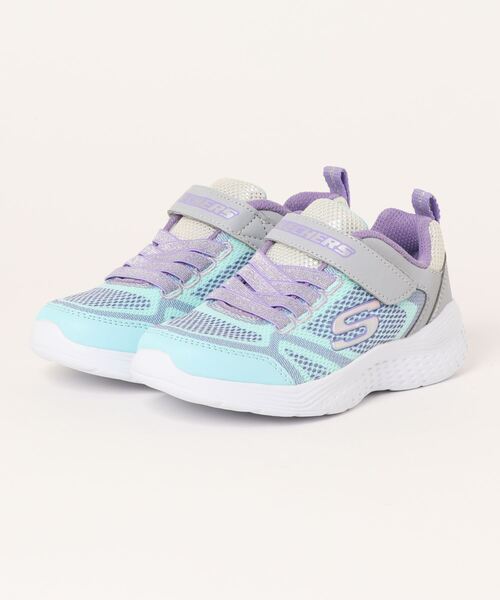 SKECHERS（スケッチャーズ）の「《SKECHERS》Snap Sprints（スニーカー・キッズ・ブラック×ピンク/ブルー/グレー系その他/ピンク系その他・21.0cm/22.0cm/19.0cm/20.0cm/22.5cm/21.5cm/17.0cm/18.0cm/23.5cm/23.0cm）」の2枚目の写真