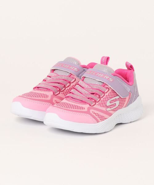 SKECHERS（スケッチャーズ）の「《SKECHERS》Snap Sprints（スニーカー・キッズ・ブラック×ピンク/ブルー/グレー系その他/ピンク系その他・21.0cm/22.0cm/19.0cm/20.0cm/22.5cm/21.5cm/17.0cm/18.0cm/23.5cm/23.0cm）」の4枚目の写真