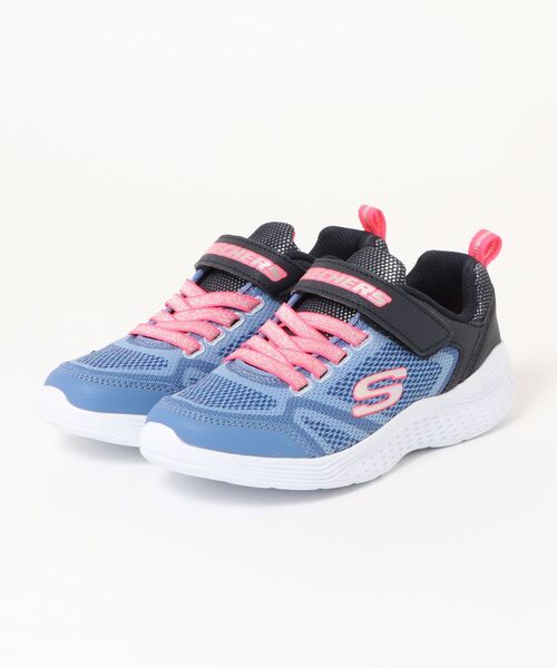 SKECHERS（スケッチャーズ）の「《SKECHERS》Snap Sprints（スニーカー・キッズ・ブラック×ピンク/ブルー/グレー系その他/ピンク系その他・21.0cm/22.0cm/19.0cm/20.0cm/22.5cm/21.5cm/17.0cm/18.0cm/23.5cm/23.0cm）」の3枚目の写真