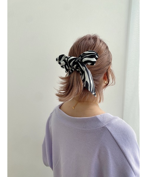 jumelle（ジュメロ）の「ゼブラシュシュ（シュシュ・レディース・ブラック/ブラウン・FREE）」の9枚目の写真