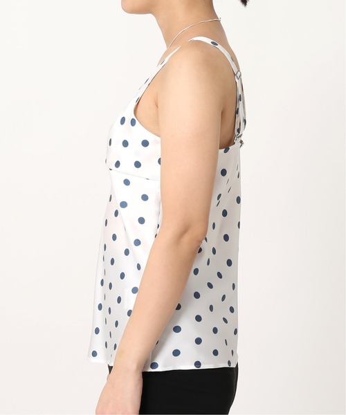 EDIT. FOR LULU（エディットフォールル）の「シルクツイル ドットキャミソール（シャツ/ブラウス・レディース・ホワイト/グレー・FREE）」の6枚目の写真