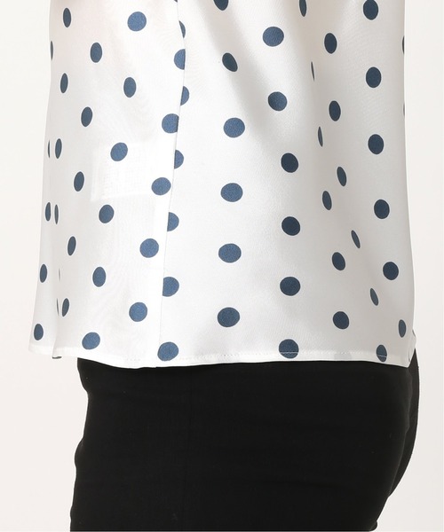 EDIT. FOR LULU（エディットフォールル）の「シルクツイル ドットキャミソール（シャツ/ブラウス・レディース・ホワイト/グレー・FREE）」の11枚目の写真