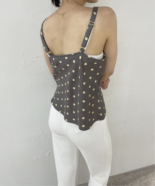 EDIT. FOR LULU（エディットフォールル）の「シルクツイル ドットキャミソール（シャツ/ブラウス・レディース・ホワイト/グレー・FREE）」の17枚目の写真