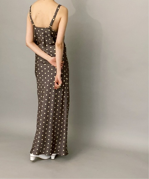 EDIT. FOR LULU（エディットフォールル）の「シルクツイル ドットキャミソール（シャツ/ブラウス・レディース・ホワイト/グレー・FREE）」の18枚目の写真