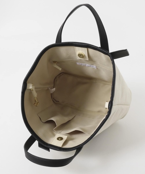 URBAN RESEARCH（アーバンリサーチ）の「2WAYキャンバストート（トートバッグ・レディース・ブラック/ベージュ/カーキ・-）」の16枚目の写真