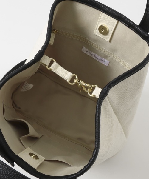 URBAN RESEARCH（アーバンリサーチ）の「2WAYキャンバストート（トートバッグ・レディース・ブラック/ベージュ/カーキ・-）」の17枚目の写真