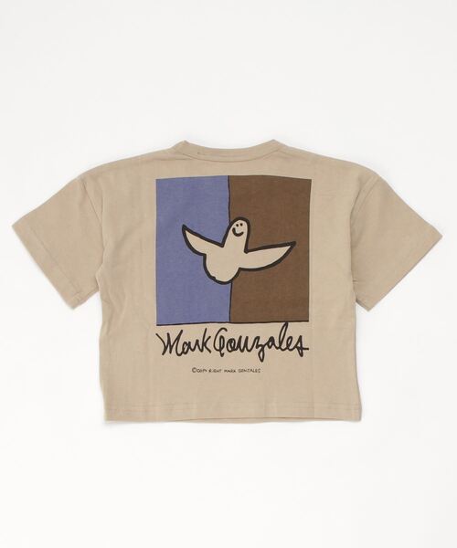 Mark Gonzales（マーク・ゴンザレス）の「(What it isNt)ARTART BY MARKGONZALES/マークゴンザレス キッズ Tシャツ 47113327（Tシャツ/カットソー・キッズ・ホワイト/ベージュ・140cm/150cm/110cm/100cm/120cm/130cm/160cm）」の4枚目の写真