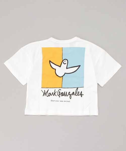 Mark Gonzales（マーク・ゴンザレス）の「(What it isNt)ARTART BY MARKGONZALES/マークゴンザレス キッズ Tシャツ 47113327（Tシャツ/カットソー・キッズ・ホワイト/ベージュ・140cm/150cm/110cm/100cm/120cm/130cm/160cm）」の3枚目の写真
