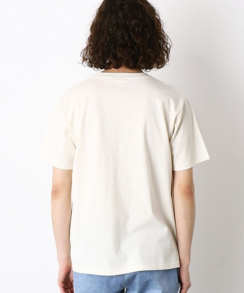 Purple&Yellow（パープルアンドイエロー）の「バンダナ柄胸ポケット　半袖Tシャツ（Tシャツ/カットソー・メンズ・ネイビー/アイボリー/ホワイト/ミント・LARGE/SMALL/MEDIUM/X-SMALL/X-LARGE）」の15枚目の写真