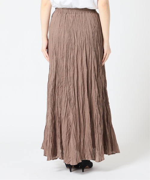 SLOBE IENA(スローブイエナ)の「コットンボイルクリンクルプリーツスカート【ウエストゴム/手洗い可能】◆(スカート・レディース・ベージュ/ピンク/ブラック・FREE)」の12枚目の写真