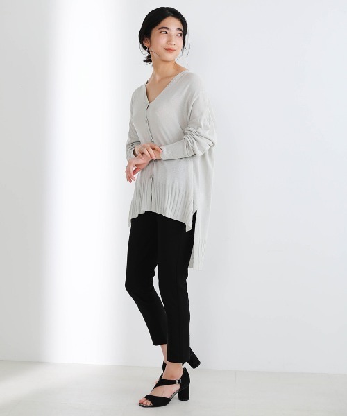 Bou Jeloud(ブージュルード)の「前後差カーディガン(カーディガン/ボレロ・レディース・ベージュ/ネイビー/ライトグリーン/グレイッシュベージュ・FREE)」の15枚目の写真