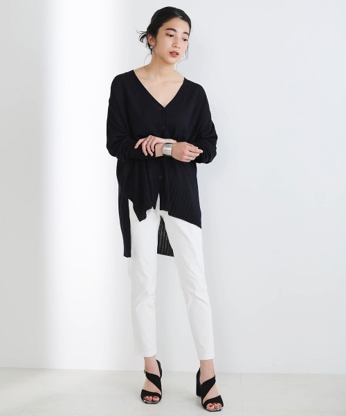 Bou Jeloud(ブージュルード)の「前後差カーディガン(カーディガン/ボレロ・レディース・ベージュ/ネイビー/ライトグリーン/グレイッシュベージュ・FREE)」の16枚目の写真