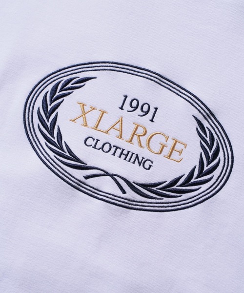 XLARGE（エクストララージ）の「RIB LINE CREWNECK SWEAT（スウェット・メンズ・ホワイト/ネイビー/アッシュ・S/M/L/XL）」の4枚目の写真