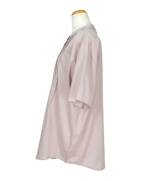 ＡＮＤＪ（アンドジェイ）の「ピンタックバンドカラーシャツ（シャツ/ブラウス・レディース・ブルー系その他/グレー系その他/オフホワイト・M）」の21枚目の写真