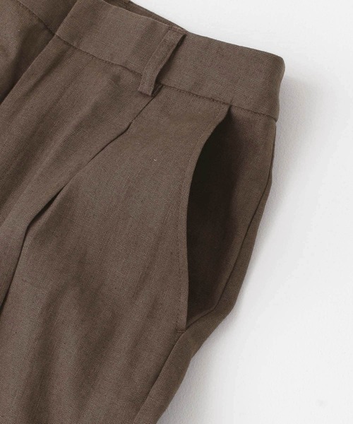 URBAN RESEARCH（アーバンリサーチ）の「リネンキャンバスワイドパンツ（その他パンツ・レディース・ブラウン/カーキ/ナチュラル・38/36）」の9枚目の写真
