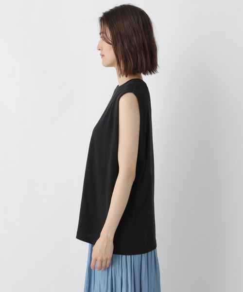 LEPSIM（レプシィム）の「タックインスリーブプルオーバー　949212（Tシャツ/カットソー・レディース・ライトブルー/ブラック/グレイッシュベージュ・FREE）」の13枚目の写真