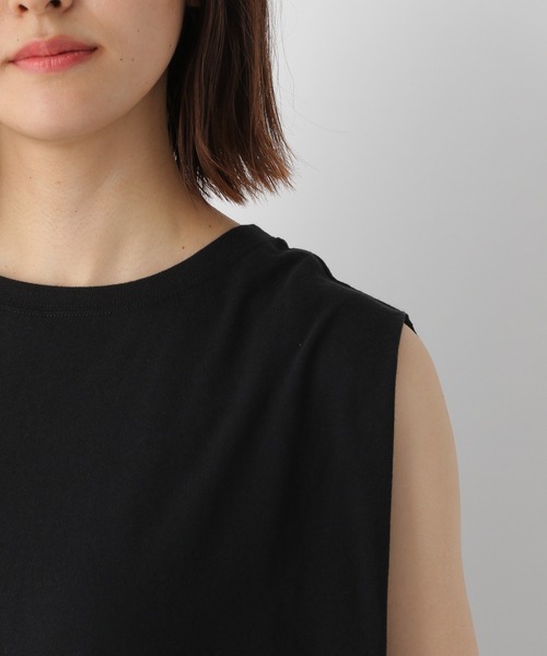 LEPSIM（レプシィム）の「タックインスリーブプルオーバー　949212（Tシャツ/カットソー・レディース・ライトブルー/ブラック/グレイッシュベージュ・FREE）」の16枚目の写真