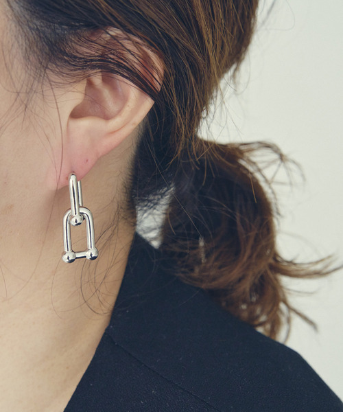 macaroni edge(マカロニエッジ)の「〈macaroni edge/マカロニエッジ〉ピアス(ピアス(両耳用)・レディース・カラフル/ゴールド/シルバー/シルバー系その他・ONE SIZE)」の2枚目の写真