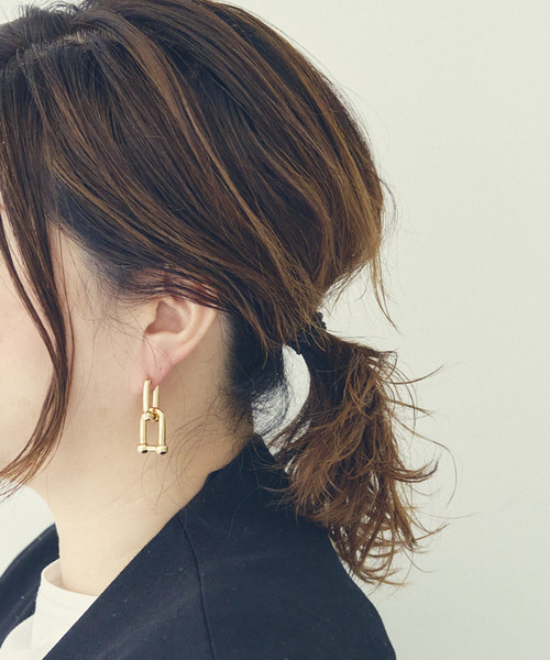 macaroni edge(マカロニエッジ)の「〈macaroni edge/マカロニエッジ〉ピアス(ピアス(両耳用)・レディース・カラフル/ゴールド/シルバー/シルバー系その他・ONE SIZE)」の3枚目の写真