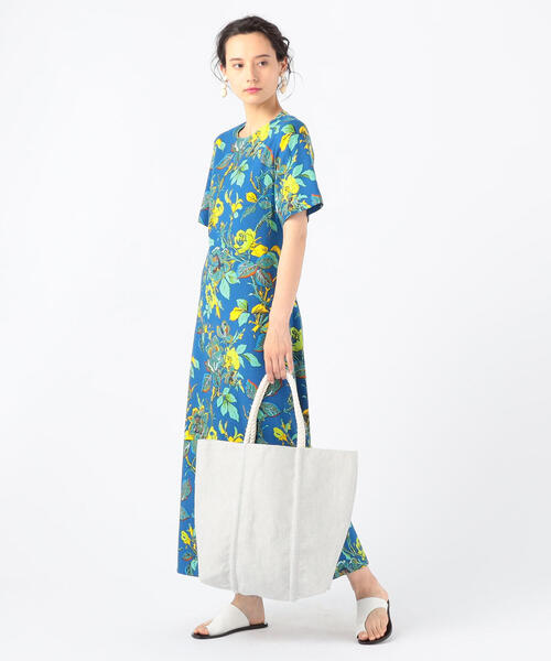 TOMORROWLAND （トゥモローランド）の「【別注】LINEN & DECOR×GALERIE VIE ロープトートバッグ（トートバッグ・レディース・ライトグレー/ブルー・FREE）」の5枚目の写真