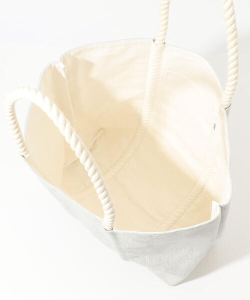 TOMORROWLAND （トゥモローランド）の「【別注】LINEN & DECOR×GALERIE VIE ロープトートバッグ（トートバッグ・レディース・ライトグレー/ブルー・FREE）」の6枚目の写真