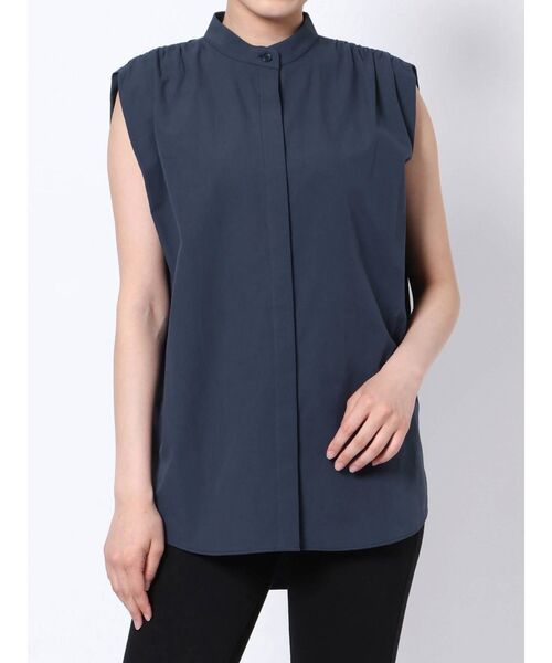 LAGUNAMOON（ラグナムーン）の「タックショルダーボウタイブラウス（シャツ/ブラウス・レディース・ホワイト/ベージュ/ネイビー・FREE）」の5枚目の写真