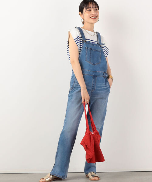 NOLLEY’S(ノーリーズ)の「デニムサロペット(サロペット/オーバーオール・レディース・ネイビー/グレー・36/38)」の7枚目の写真
