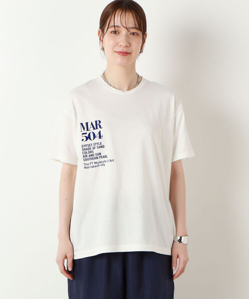 NOLLEY’S(ノーリーズ)の「【FLAVOR TEE/フレーバーティ】MAR504 半袖Tシャツ(Tシャツ/カットソー・レディース・ブラック/オフホワイト・FREE)」の7枚目の写真