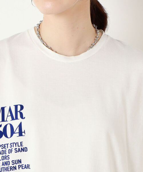 NOLLEY’S(ノーリーズ)の「【FLAVOR TEE/フレーバーティ】MAR504 半袖Tシャツ(Tシャツ/カットソー・レディース・ブラック/オフホワイト・FREE)」の10枚目の写真