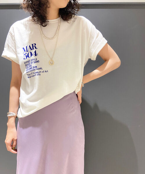 NOLLEY’S(ノーリーズ)の「【FLAVOR TEE/フレーバーティ】MAR504 半袖Tシャツ(Tシャツ/カットソー・レディース・ブラック/オフホワイト・FREE)」の15枚目の写真