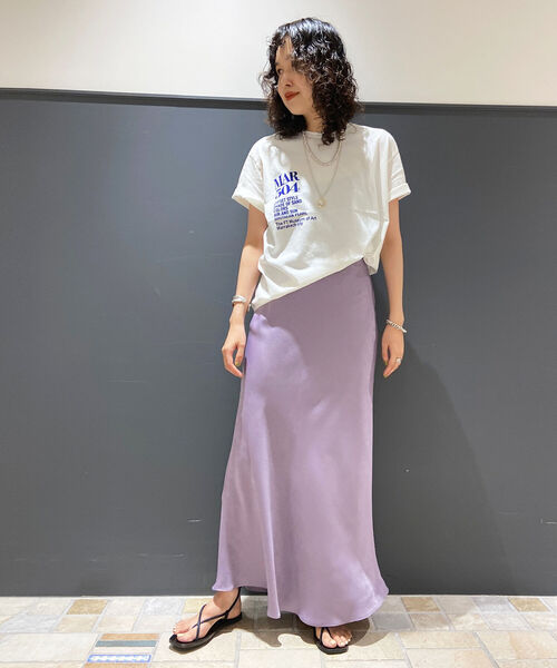 NOLLEY’S(ノーリーズ)の「【FLAVOR TEE/フレーバーティ】MAR504 半袖Tシャツ(Tシャツ/カットソー・レディース・ブラック/オフホワイト・FREE)」の16枚目の写真