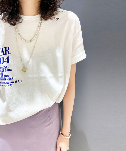 NOLLEY’S(ノーリーズ)の「【FLAVOR TEE/フレーバーティ】MAR504 半袖Tシャツ(Tシャツ/カットソー・レディース・ブラック/オフホワイト・FREE)」の17枚目の写真