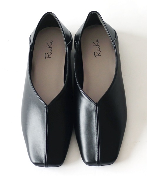 RiiiKa（リーカ）の「【RiiiKa/リーカ】センターステッチシューズ（パンプス・レディース・アイボリー/ブラック/ライトブラウン・LL/L/S/M）」の9枚目の写真