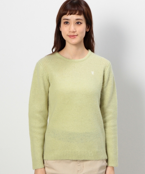 coen（コーエン）の「シャギードッククルーネックニット（ニット/セーター・レディース・ライトピンク/オフホワイト/ライム/コバルトブルー・MEDIUM/LARGE）」の6枚目の写真