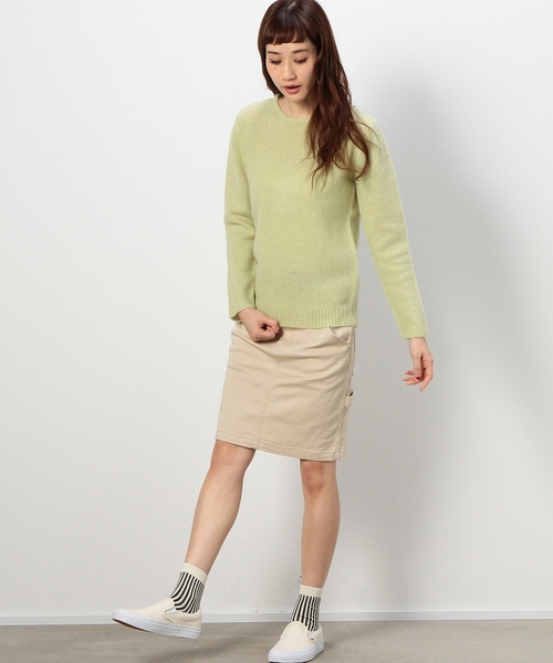 coen（コーエン）の「シャギードッククルーネックニット（ニット/セーター・レディース・ライトピンク/オフホワイト/ライム/コバルトブルー・MEDIUM/LARGE）」の8枚目の写真