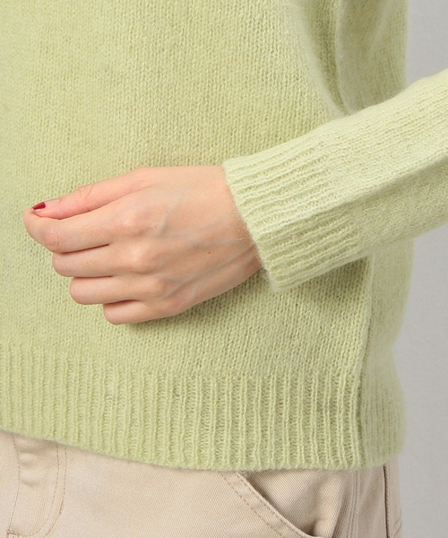 coen（コーエン）の「シャギードッククルーネックニット（ニット/セーター・レディース・ライトピンク/オフホワイト/ライム/コバルトブルー・MEDIUM/LARGE）」の10枚目の写真
