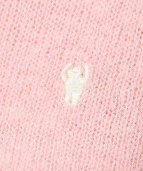 coen（コーエン）の「シャギードッククルーネックニット（ニット/セーター・レディース・ライトピンク/オフホワイト/ライム/コバルトブルー・MEDIUM/LARGE）」の18枚目の写真
