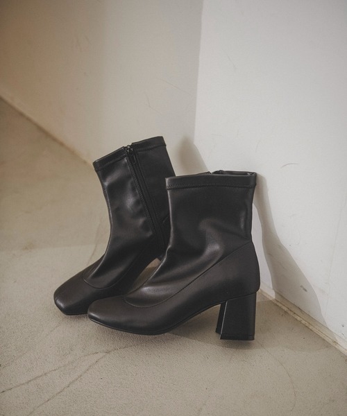 FREE'S MART（フリーズマート）の「◆ストレッチミドルブーツ（ブーツ・レディース・ホワイト/ブラック/ベージュ・MEDIUM/SMALL）」の13枚目の写真