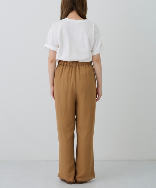 Ambre Neige(アンブルネージュ)の「シアーストレートパンツ/【WEB/EC限定商品】(その他パンツ・レディース・ブラウン/ライトブラウン・FREE)」の21枚目の写真