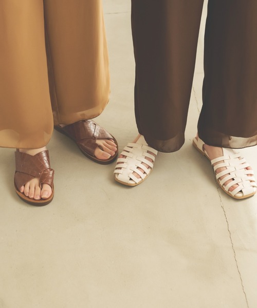 Ambre Neige(アンブルネージュ)の「シアーストレートパンツ/【WEB/EC限定商品】(その他パンツ・レディース・ブラウン/ライトブラウン・FREE)」の16枚目の写真