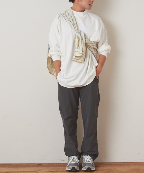 CIAOPANIC TYPY（チャオパニックティピー）の「シルケットスムース モックネックTシャツ（Tシャツ/カットソー・メンズ・ブラック/オフホワイト/オレンジ・S/M/L/XL）」の12枚目の写真