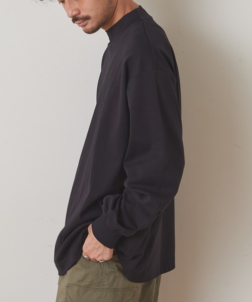 CIAOPANIC TYPY（チャオパニックティピー）の「シルケットスムース モックネックTシャツ（Tシャツ/カットソー・メンズ・ブラック/オフホワイト/オレンジ・S/M/L/XL）」の16枚目の写真