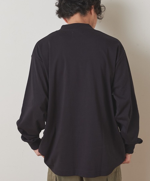 CIAOPANIC TYPY（チャオパニックティピー）の「シルケットスムース モックネックTシャツ（Tシャツ/カットソー・メンズ・ブラック/オフホワイト/オレンジ・S/M/L/XL）」の17枚目の写真